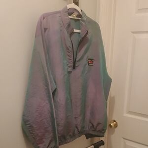 Surf Style Iridescent Jacket with Purple and Green
